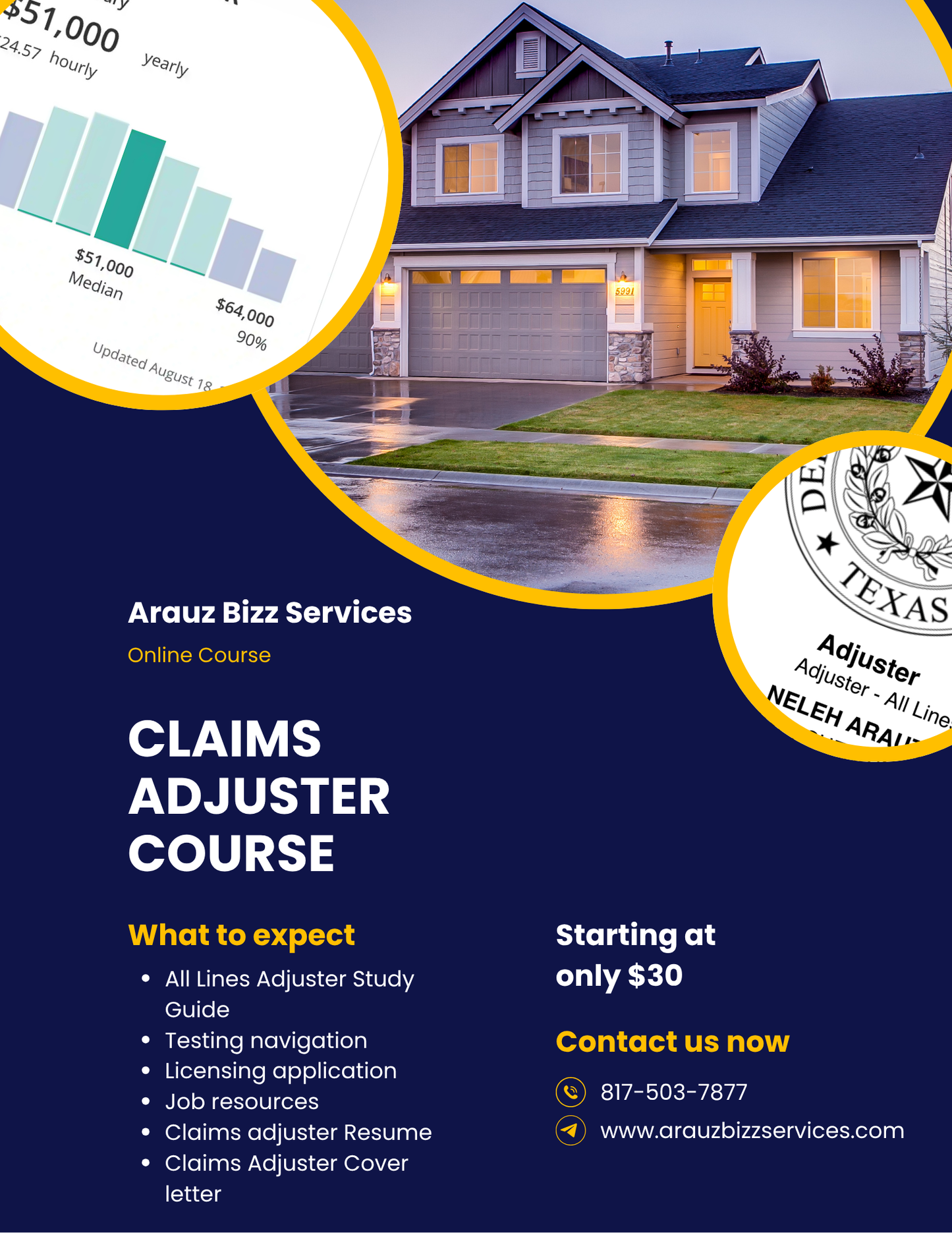 All lines adjuster Licensing class